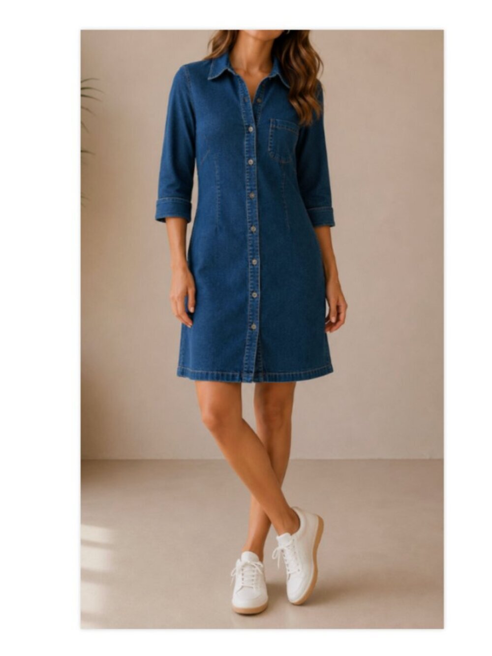 Gap Stretch Denim Dress Size 6 Dark Wash Western Festival Casual Cotton
